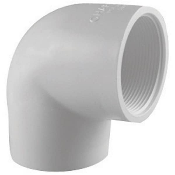 Charlotte Pipe And Foundry PVC 02301 1600 2 in. 90 Degree FPT Elbow 41896 - main